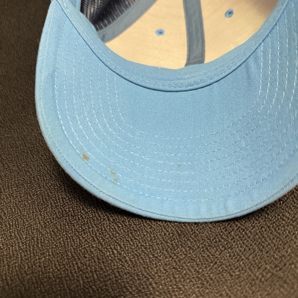 Patagonia Hat Cap Mens Snapback Blue Hiking Camping Trail Fishing Trucker Mesh - Picture 6 of 9